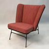 Mid Century Modern Wrought Iron Wingback Chair