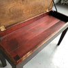 Hollywood Regency Velvet Tufted Piano Storage Bench