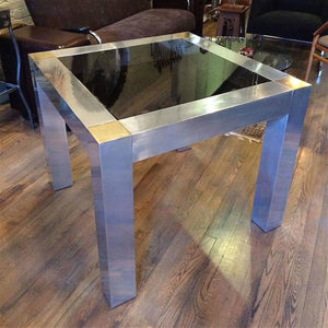 Aluminum & Brass Dining Table