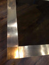 Aluminum & Brass Dining Table