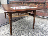 Walnut and Tile Coffee Table