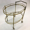 Two-Tiered Brass Bar Cart