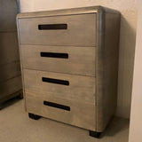 Paul Goldman for Plymodern Pickled Mahogany High Boy Dresser