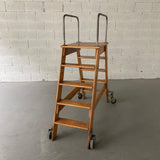 Industrial Oak A Frame Ladder By Putnam