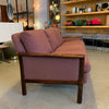 Danish Modern Rosewood Framed Upholstered Sofa by Hans Olsen, Vatne, Norway