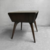 Heywood Wakefield Ebonized Maple Open Side Table