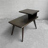 Heywood Wakefield Ebonized Maple Step Side Table