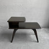 Heywood Wakefield Ebonized Maple Step Side Table