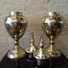 Pair of Mercury Glass Urns