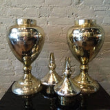 Pair of Mercury Glass Urns