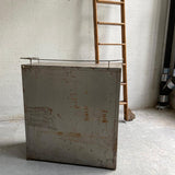 Brushed Steel Industrial Nurse Station Apothecary Cabinet