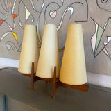 Mid Century Modern Three Shade Table Lamp By John Keal For Modeline