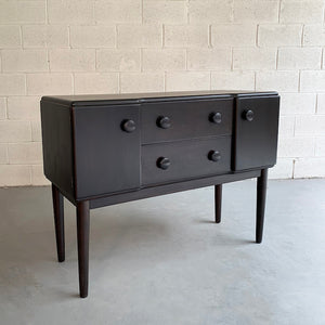 Ebonized Maple Sideboard Console by Heywood Wakefield
