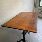 Antique Industrial Adjustable Drafting Table By J.G. & J.N. Alexander, 1894