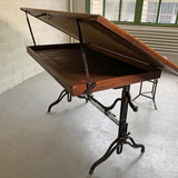 Antique Industrial Adjustable Drafting Table By J.G. & J.N. Alexander, 1894