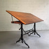 Antique Industrial Adjustable Drafting Table By J.G. & J.N. Alexander, 1894