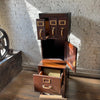 Industrial Flame Mahogany Filing Cabinet By Shaw Walker