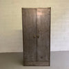 Industrial Brushed Steel Armoire Wardrobe Cabinet