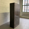Industrial Brushed Steel Armoire Wardrobe Cabinet