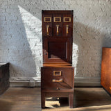 Industrial Flame Mahogany Filing Cabinet By Shaw Walker