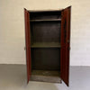 Industrial Brushed Steel Armoire Wardrobe Cabinet