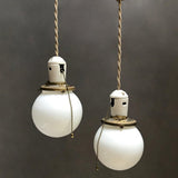 Petite Milk Glass Pendant Lights
