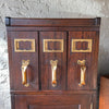 Industrial Flame Mahogany Filing Cabinet By Shaw Walker