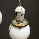 Petite Milk Glass Pendant Lights