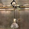 Early 20th Century Ruffle Holophane Pendant Light