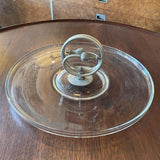 Art Deco Glass Serving Platter Dish