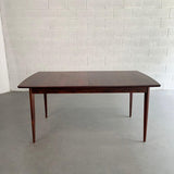 Danish Modern Rosewood Extension Dining Table