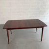Danish Modern Rosewood Extension Dining Table