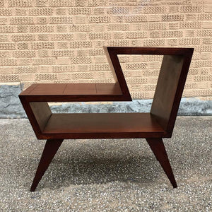 Two-Tier Mahogany Side Table