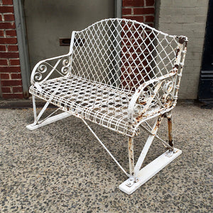 Wrought Iron Park Bench