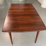 Danish Modern Rosewood Extension Dining Table