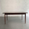 Danish Modern Rosewood Extension Dining Table