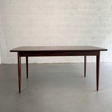 Danish Modern Rosewood Extension Dining Table