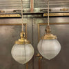 Early 20th Century Industrial Holophane Acorn Pendant Lights