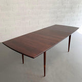 Danish Modern Rosewood Extension Dining Table