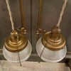Early 20th Century Industrial Holophane Acorn Pendant Lights