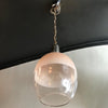 Railroad Station Pendant Light Two-Tone Glass Shade