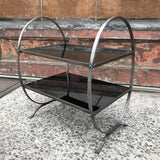 Etched Steel Side Table