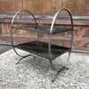 Etched Steel Side Table