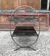 Etched Steel Side Table