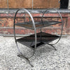 Etched Steel Side Table