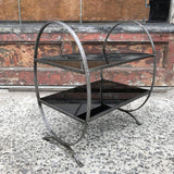 Etched Steel Side Table