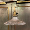 Early 20th Century Industrial Holophane Disc Pendant Light
