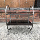 Etched Steel Side Table