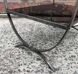 Etched Steel Side Table