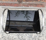Etched Steel Side Table